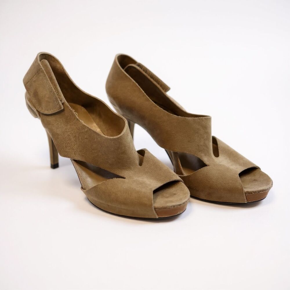 Pedro Garcia Wonda Crisscross Midi Sandals Size 8 Designer Luxe Slip-On Size 8 - Picture 2 of 7